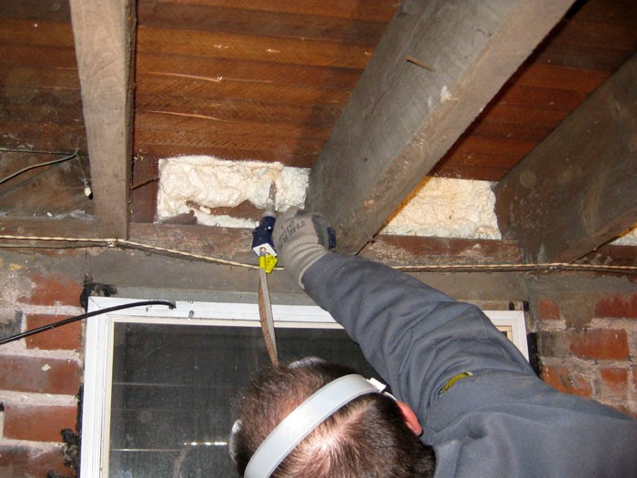 Crawl Space Insulation Installation